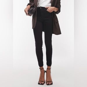 Topshop MOTO Jamie Jeans in Black